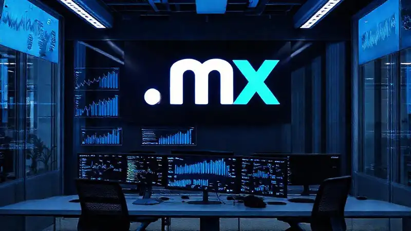 Espacio de oficina moderno analiza datos