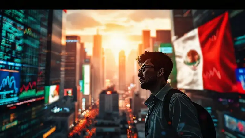 Ciudad digital mexicana, optimismo tenso y vibrante