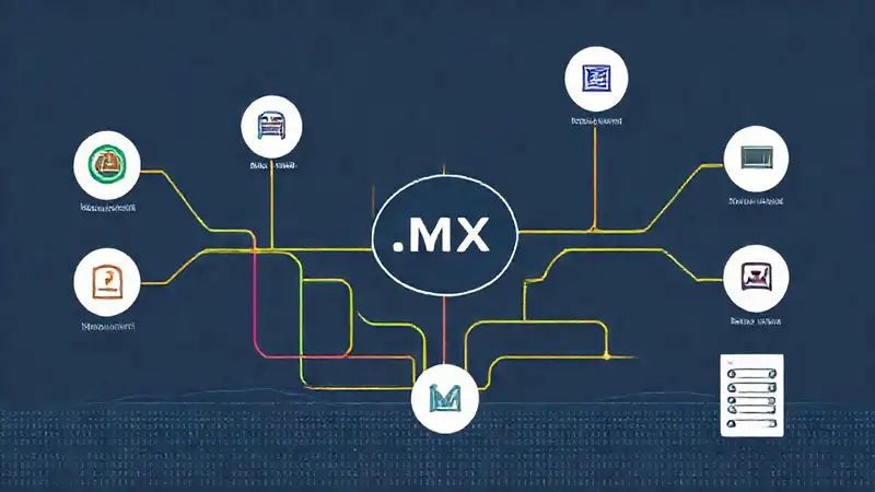 Infografía digital muestra redes y datos