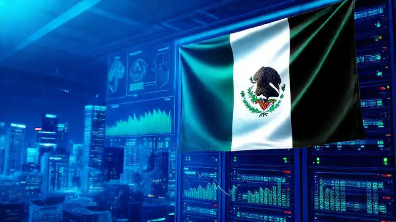 Infografía moderna muestra datos mexicanos