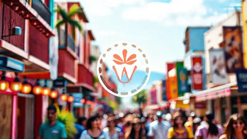 Ciudad mexicana vibrante para marketing digital