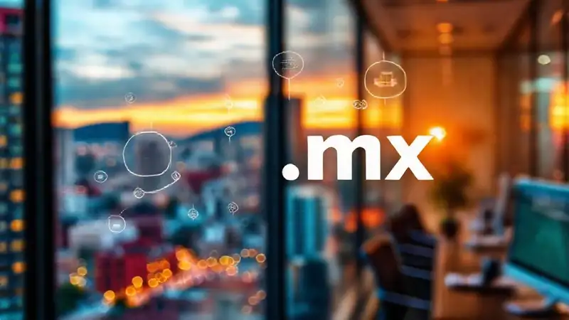 México digital vibrante al atardecer