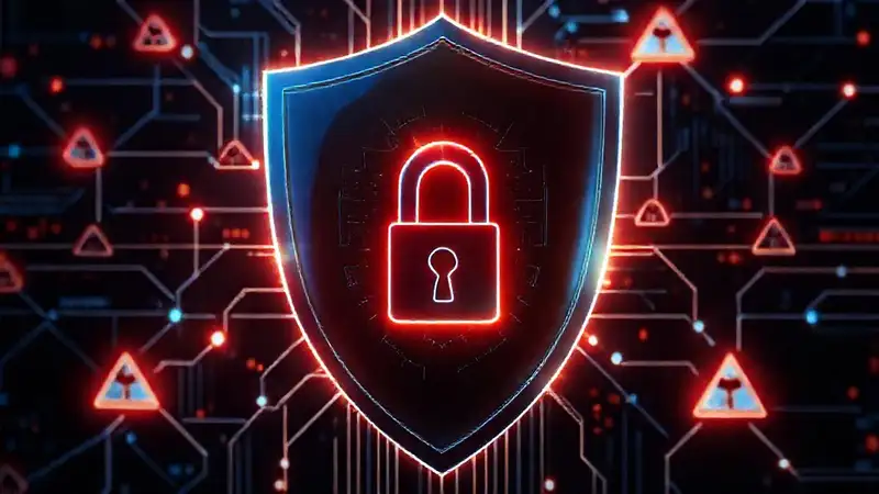 Protección digital segura, futurista y compleja