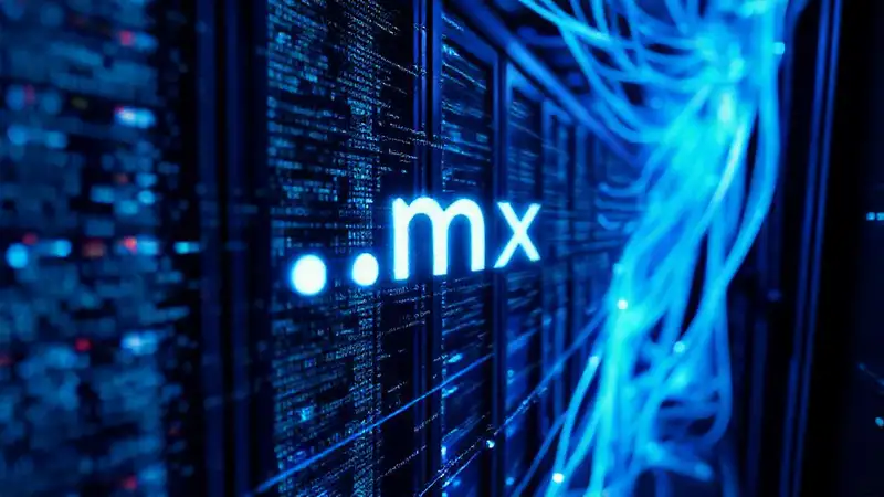 Código digital muestra internet futurista