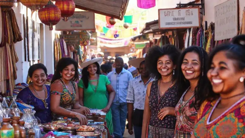 Mercado mexicano vibrante impulsa bienestar comunitario