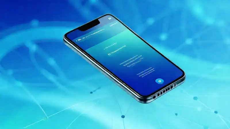 Aplicación móvil con diseño digital moderno