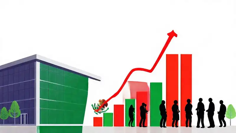 Crecimiento empresarial mexicano optimista y vibrante
