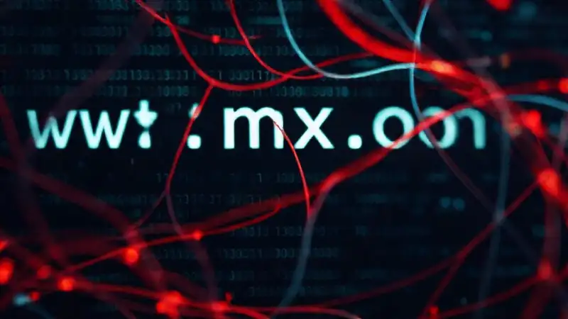 Código digital oscuro y futurista