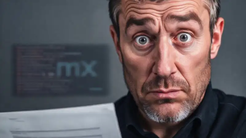 Un hombre confundido enfrenta documentos digitales fallidos