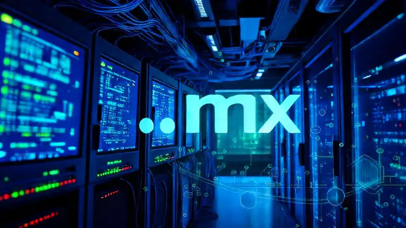 Un centro de datos tecnológico moderno brilla