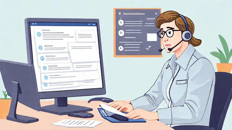 Un agente ayuda a un cliente frustrado