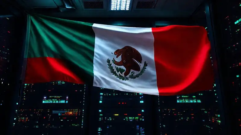 La señal digital urgente muestra datos