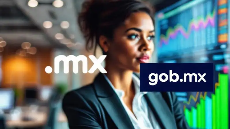 Una ejecutiva se enfoca en datos digitales