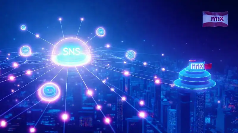 Redes digitales futuristas con DNS