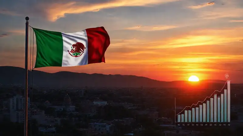 Ciudad mexicana digital, colorida y profesional