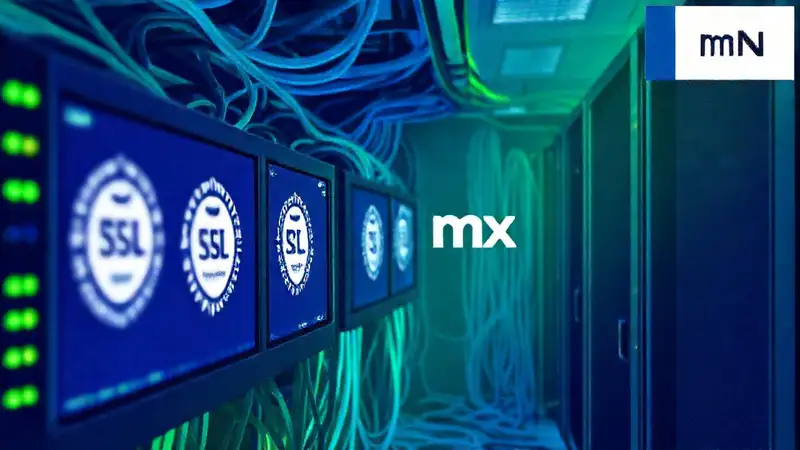 Servidor moderno y tecnológico, visualmente llamativo