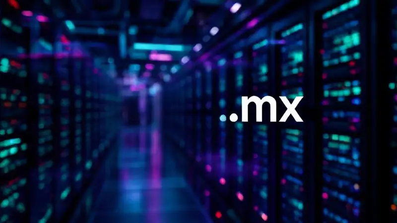 Ciudad digital futurista, datos brillantes, misterio