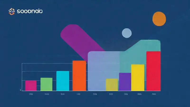 Marca digital minimalista, datos vibrantes