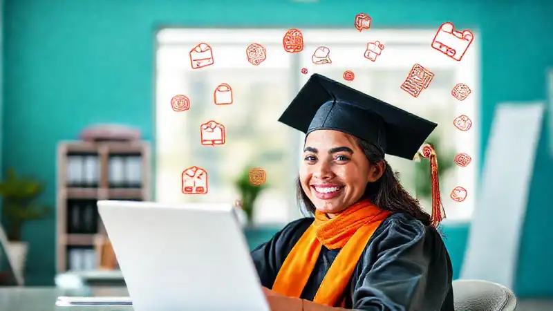 Un recién graduado triunfa en el aprendizaje online