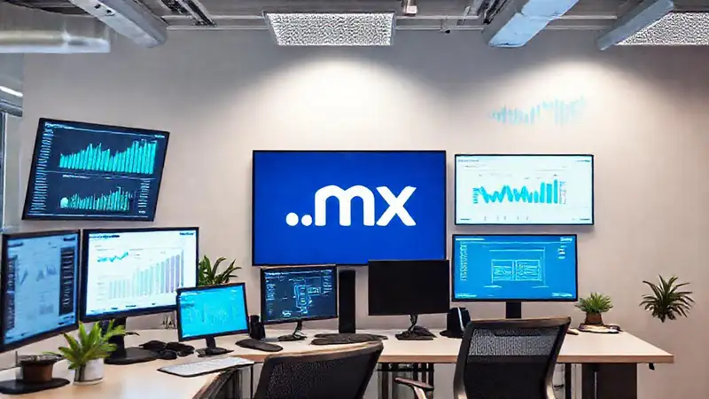 Oficina moderna digital con proyección profesional