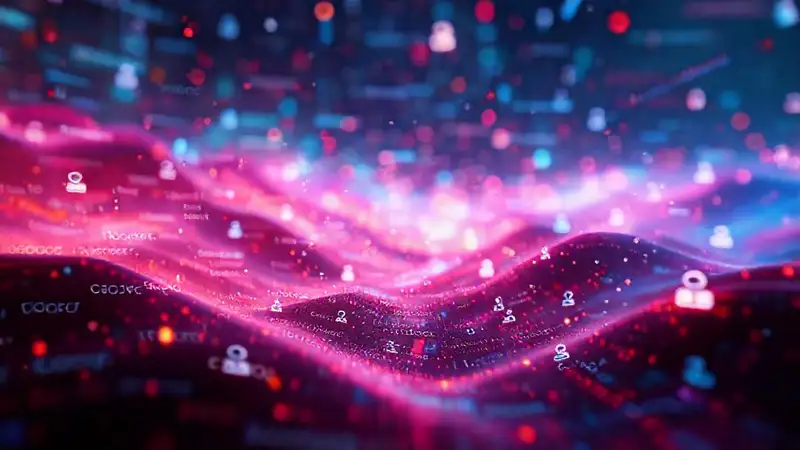Paisaje digital futurista