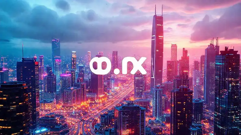 Ciudad digital futurista y cripto avanzada