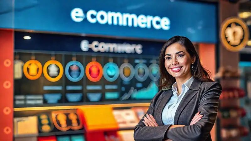 Una tienda digital moderna y optimista