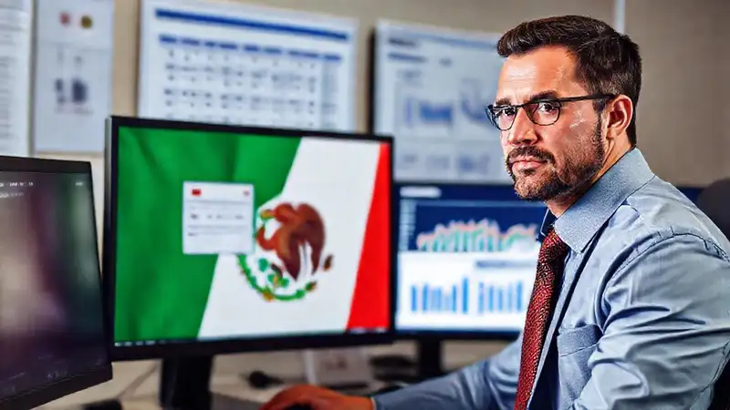 Un hombre profesional analiza datos visuales