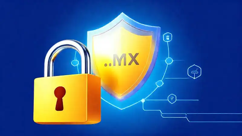 Seguridad digital con estilo moderno azul