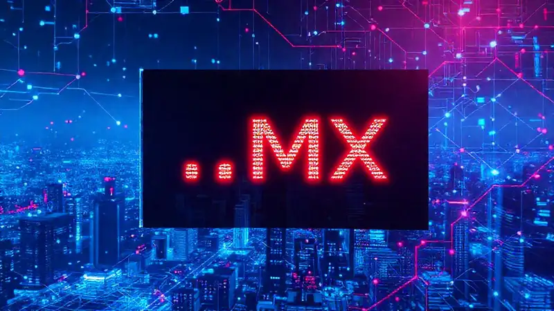 México digital vibra en azul y rojo