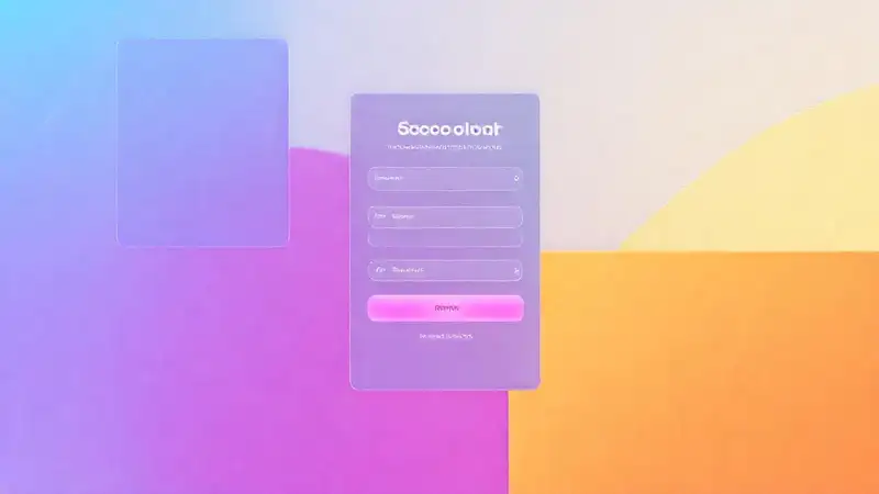 Interfaz moderna y colorida para registrarse