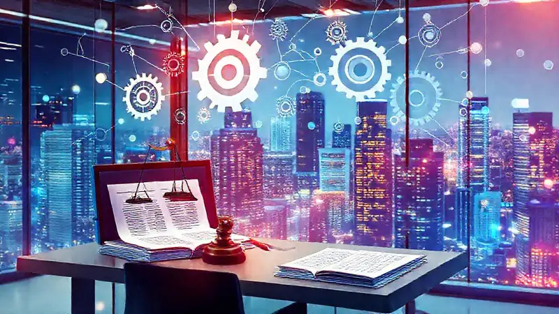 Tecnología empresarial incierta se conecta visualmente