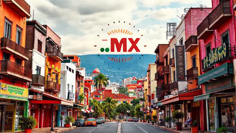 Ciudad mexicana vibrante y profesionalmente diseñada