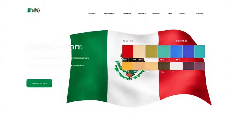 Diseño web mexicano moderno y colorido