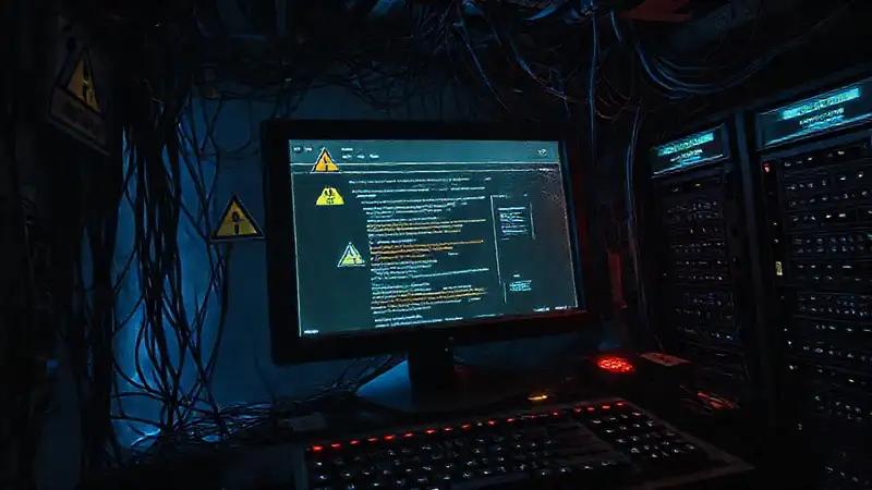 Un sitio web abandonado y siniestro