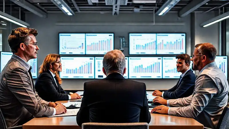 Profesionales discuten estrategias en un entorno serio