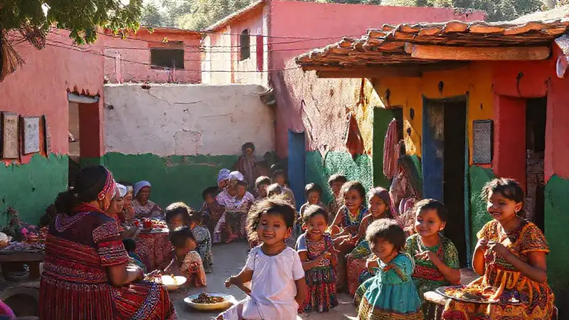 Un pueblo mexicano celebra su cultura