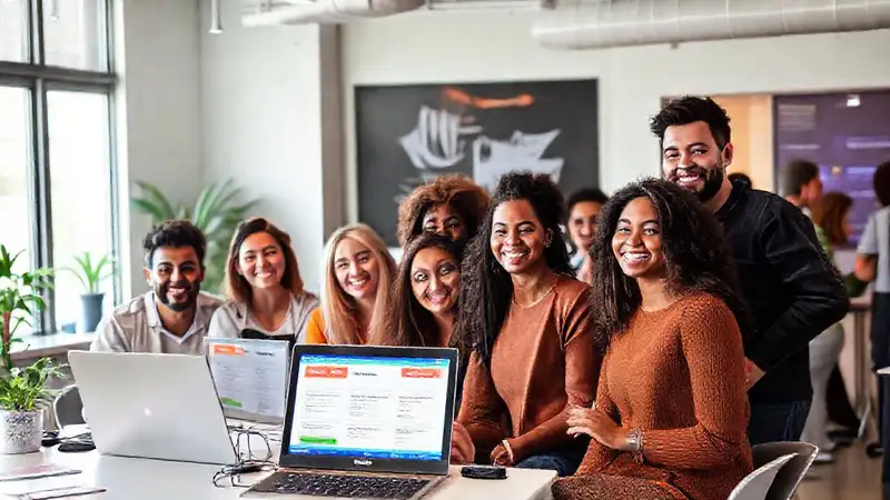 Una startup moderna y dinámica prospera