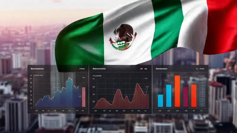 Un diseño digital muestra datos mexicanos