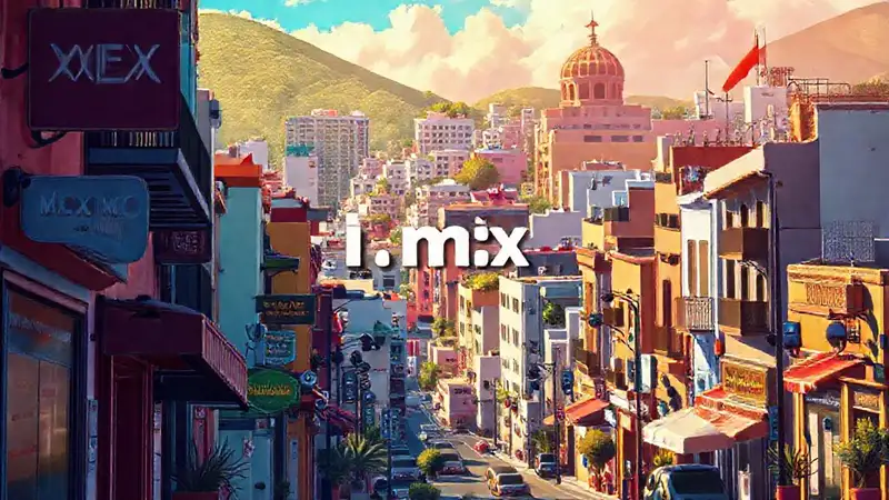 Ciudad mexicana digital, colorida y optimizada