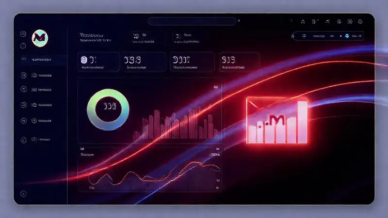 Panel futurista digital mexicano brillante
