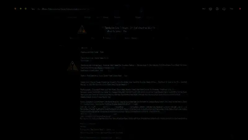 El sitio web está fallando y desapareciendo