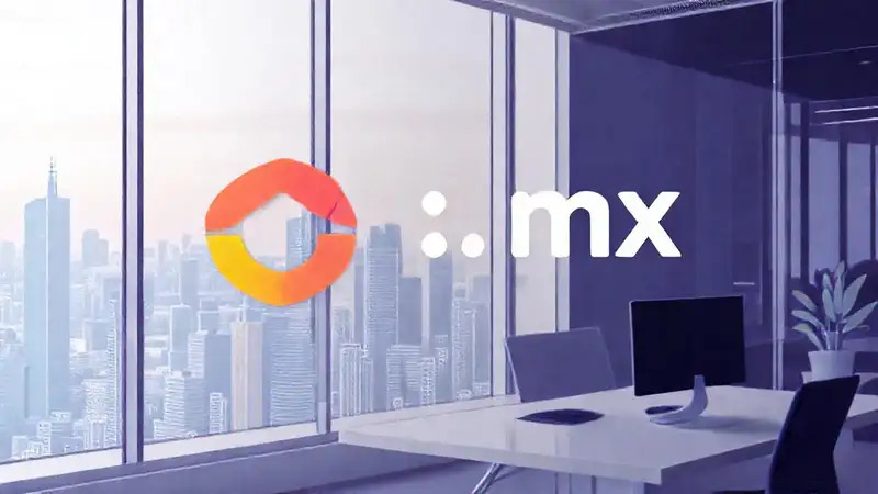 Logotipo de startup: crecimiento digital vibrante
