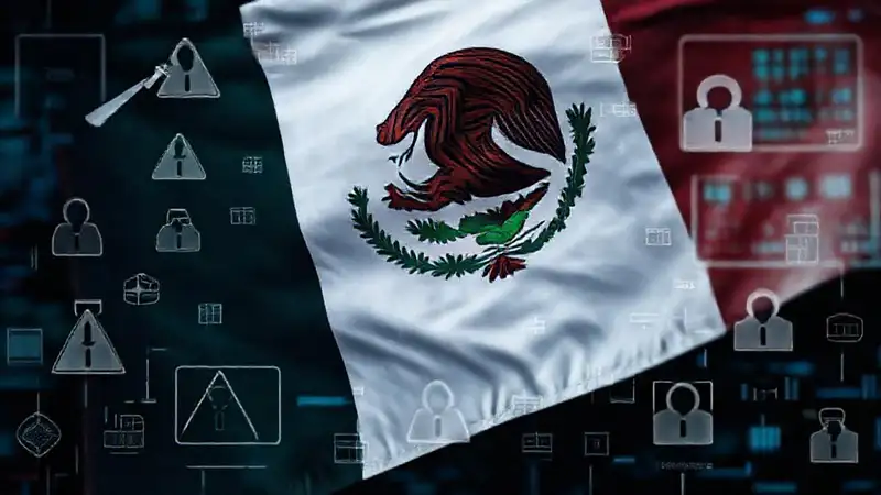 Diseño serio sobre seguridad digital mexicana