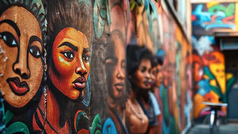 Arte callejero latinoamericano irradia autenticidad vibrante