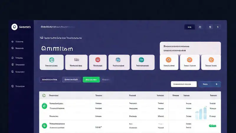 Panel web moderno