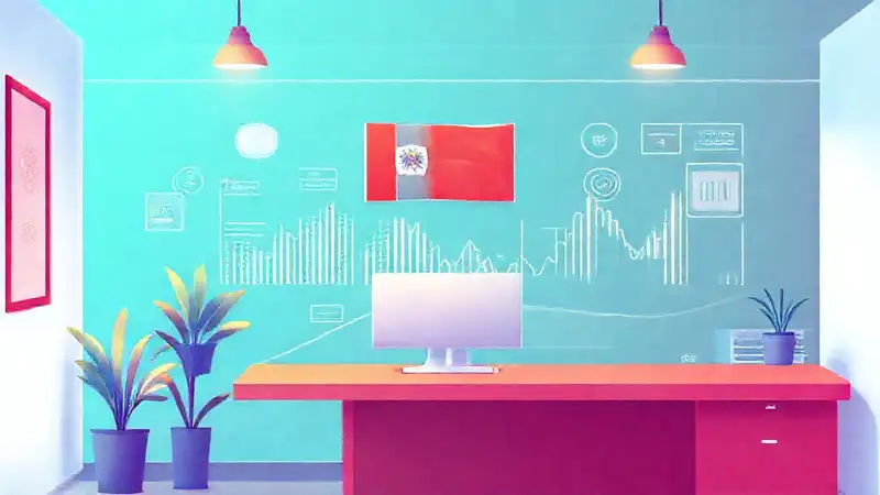 Una startup tecnológica muestra datos visuales