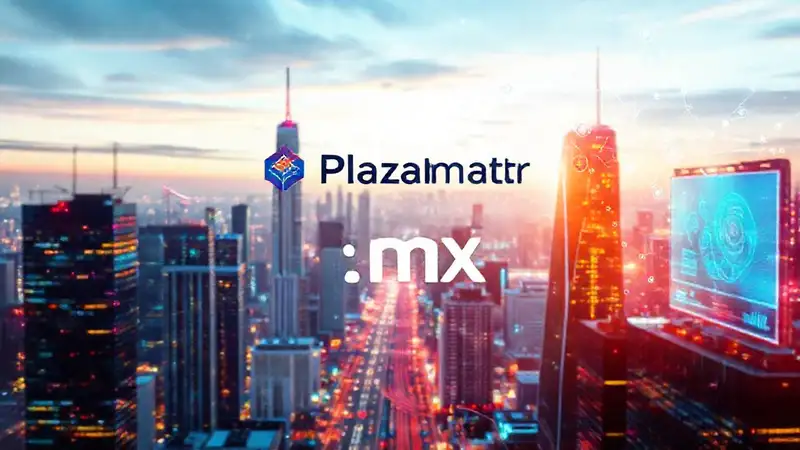Ciudad futurista digital y conectada