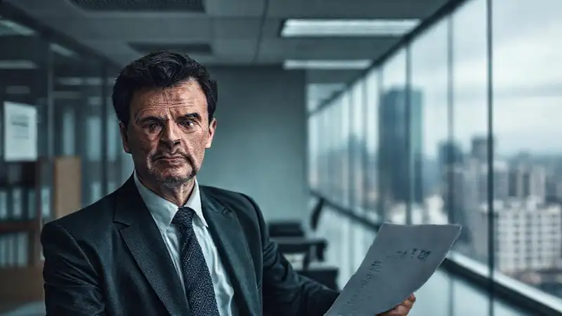 Abogado, oficina vacía, declive corporativo