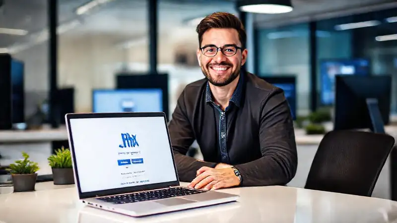 Un emprendedor inicia su negocio digital
